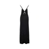 Emporio Armani Logo Cut-out Maxi Beach Dress In Black