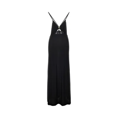 EMPORIO ARMANI LUREX JERSEY LONG DRESS