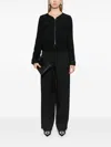 Emporio Armani Lurex Sequinned Zipped Jacket In Black