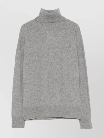 EMPORIO ARMANI LUXURIOUS CASHMERE TURTLENECK LONG SLEEVE TOP