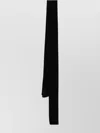 Emporio Armani Luxurious Velvet Micro Scarf In Black