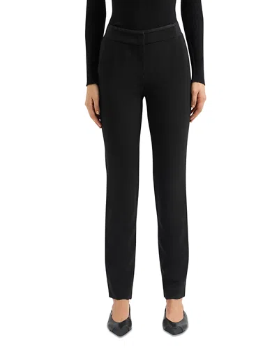 Emporio Armani Magic Slim Leg Pants In Black