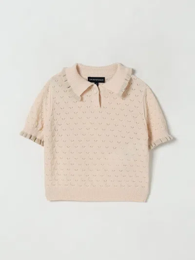 Emporio Armani Kids' Maglia  Bambino Colore Sabbia In Sand
