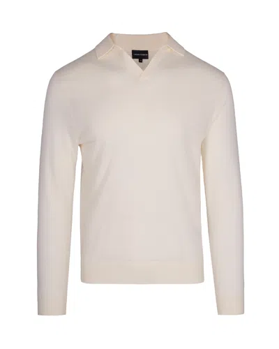 EMPORIO ARMANI CREAM WOOL SWEATER