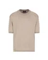 Emporio Armani Plain Knit Short Sleeved Sweater
