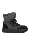 Emporio Armani Man Ankle Boots Black Size 9 Leather, Textile Fibers In Black