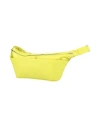 Emporio Armani Man Belt Bag Lime Green Size - Cow Leather, Polyamide In Green