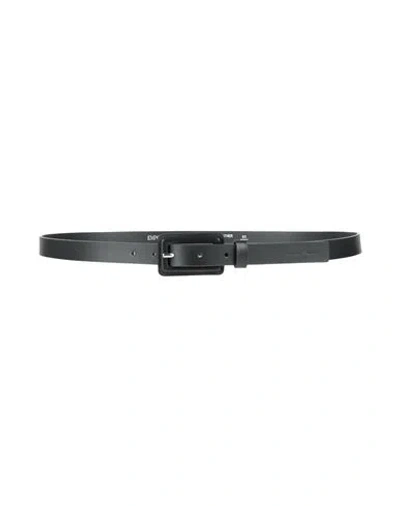 Emporio Armani Man Belt Black Size 38 Leather