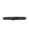 Emporio Armani Man Belt Dark Brown Size Onesize Leather