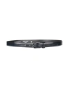 Emporio Armani Man Belt Midnight Blue Size 39.5 Leather