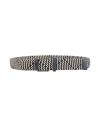 Emporio Armani Man Belt Sand Size 38 Viscose, Elastane, Cow Leather In Beige