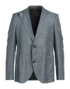 Emporio Armani Man Blazer Azure Size 42 Viscose In Blue