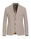 Emporio Armani Man Blazer Beige Size 46 Virgin Wool, Elastane In Neutral