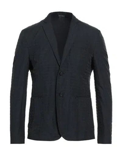 Emporio Armani Man Blazer Black Size 36 Polyester, Polyamide