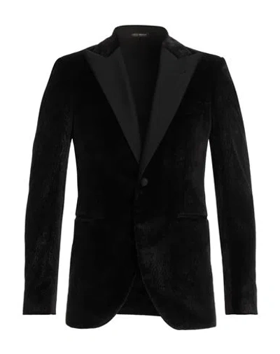 Emporio Armani Man Suit Jacket Black Size 42 Polyester