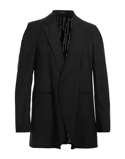 Emporio Armani Man Blazer Black Size 40 Virgin Wool, Polyester