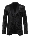 Emporio Armani Man Blazer Black Size 42 Viscose, Polyester, Silk