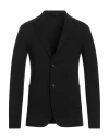 Emporio Armani Man Blazer Black Size 44 Polyamide, Cotton, Elastane In Black
