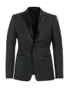 Emporio Armani Man Blazer Black Size 38 Polyester, Wool In Black