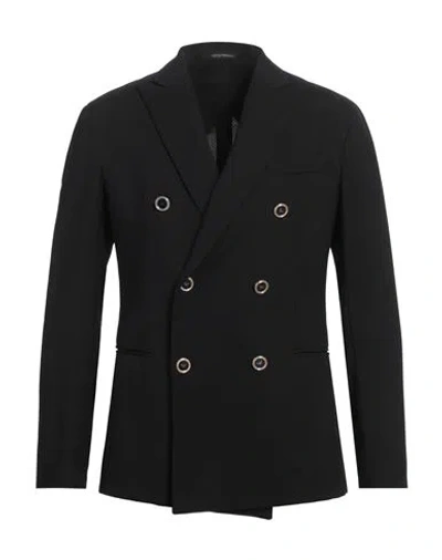 Emporio Armani Man Blazer Black Size 44 Virgin Wool, Elastane