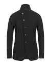 Emporio Armani Man Blazer Black Size 44 Virgin Wool, Polyamide, Elastane In Gray