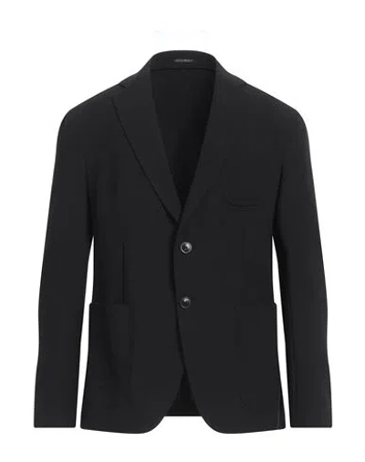 Emporio Armani Man Blazer Black Size 44 Wool, Polyester, Elastane
