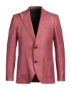 Emporio Armani Man Blazer Brick Red Size 46 Viscose