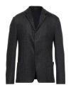 Emporio Armani Man Suit Jacket Steel Grey Size 38 Virgin Wool In Grey