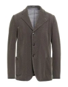 Emporio Armani Man Blazer Dark Green Size 48 Polyester, Elastane, Polyamide In Gray