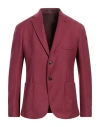 Emporio Armani Man Blazer Garnet Size 42 Virgin Wool In Red