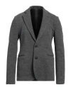 Emporio Armani Man Blazer Grey Size 42 Acrylic, Virgin Wool, Viscose, Polyamide, Elastane