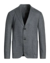 Emporio Armani Man Suit Jacket Grey Size 40 Polyamide, Polyester, Elastane, Viscose In Grey