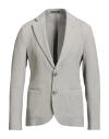 Emporio Armani Man Blazer Grey Size 44 Virgin Wool, Polyamide, Elastane In Gray