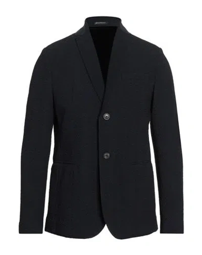 EMPORIO ARMANI EMPORIO ARMANI MAN BLAZER MIDNIGHT BLUE SIZE 38 POLYAMIDE, POLYESTER, ELASTANE