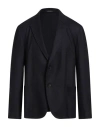 Emporio Armani Man Blazer Midnight Blue Size 46 Virgin Wool In Blue