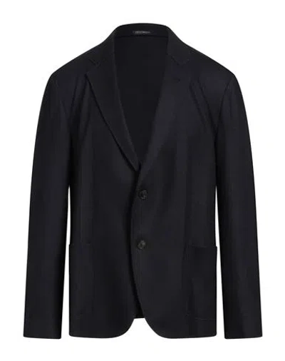 Emporio Armani Man Blazer Midnight Blue Size 46 Virgin Wool