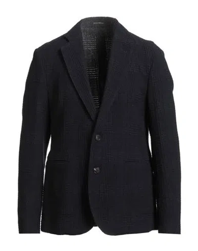 Emporio Armani Man Blazer Midnight Blue Size 46 Virgin Wool, Polyamide, Viscose