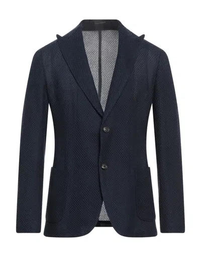 Emporio Armani Suit Jackets In Navy Blue