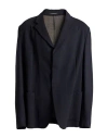 Emporio Armani Man Blazer Navy Size 42 Virgin Wool, Elastane, Polyamide In Gray