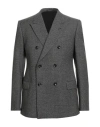 Emporio Armani Man Blazer Navy Size 44 Virgin Wool In Gray