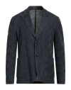 Emporio Armani Man Blazer Slate Blue Size 40 Wool, Cotton