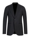 Emporio Armani Single-breasted, Worsted Virgin-wool Jacket In Grey