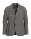 Emporio Armani Man Blazer Taupe Size 44 Virgin Wool, Silk In Gray