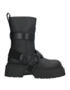 Emporio Armani Man Boot Black Size 9 Leather In Black
