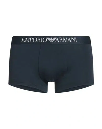 Emporio Armani Man Boxer Midnight Blue Size L Cotton, Elastane, Polyamide, Polyester