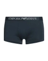 Emporio Armani Men's Knit Trunk Man Boxer Navy Blue Size M Polyamide, Elastane In Navy Blue