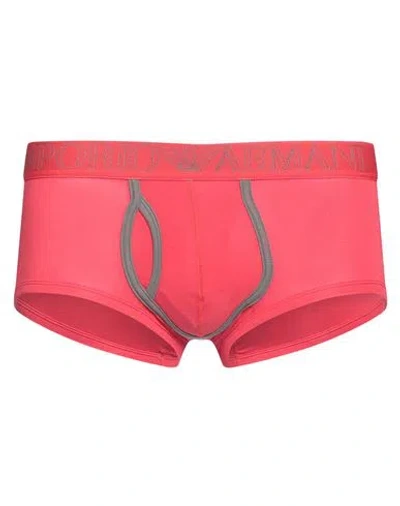 Emporio Armani Man Boxer Red Size S Cotton, Elastane In Pink