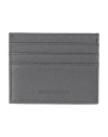 Emporio Armani Man Cardholder Charcoal Size - Leather