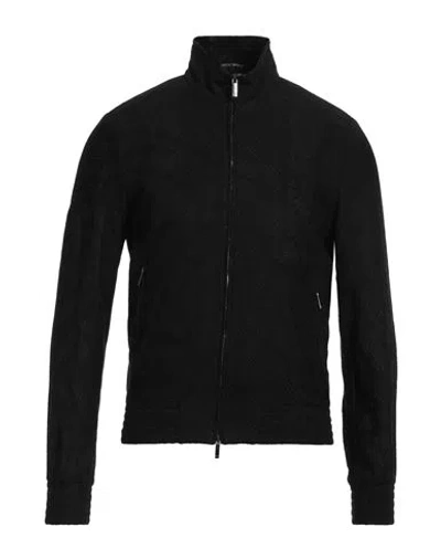 Emporio Armani Man Cardigan Black Size 34 Cotton