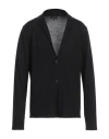 Emporio Armani Man Cardigan Black Size 48 Virgin Wool In Black